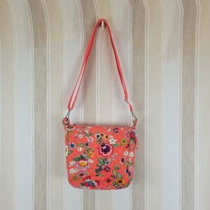 Vera Bradley‎ Carson Hobo Bag Purse Coral Floral
